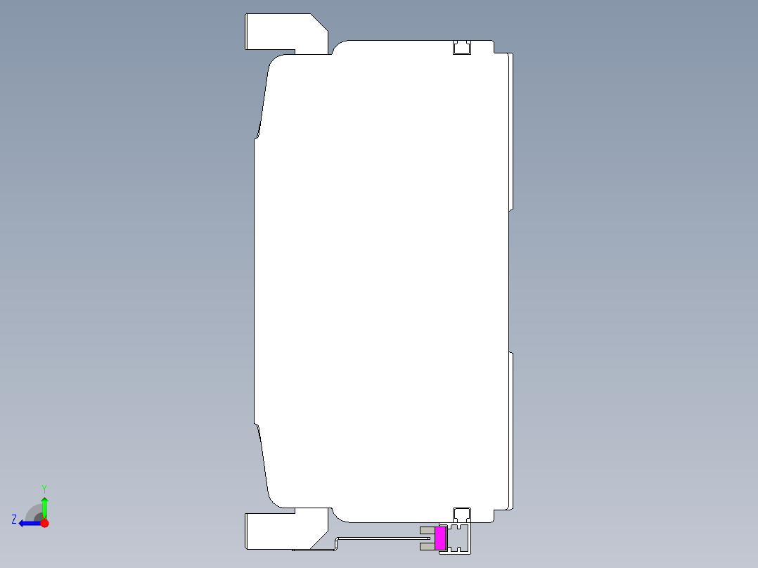 VF丝杆传动-一般环境VF27-Lxx-C-S1950-BC-ZP75-C3右视图