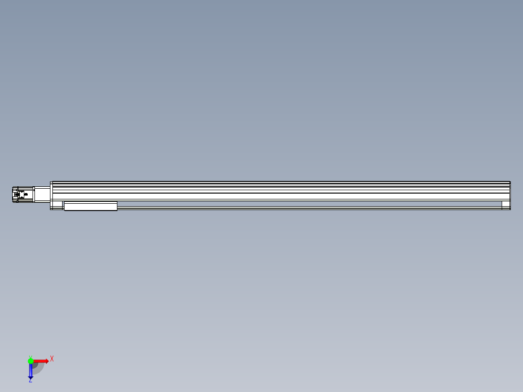 VF丝杆传动-一般环境VF27-Lxx-C-S1950-BC-ZP75-C3俯视图