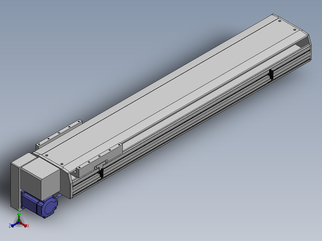精密模组MT220-L150-900-LD-M75-C4正等轴测图