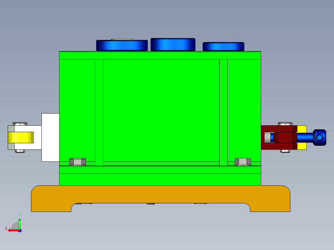 831001后托架加工工艺及钻三杠孔夹具设计【含三维PROE】后视图