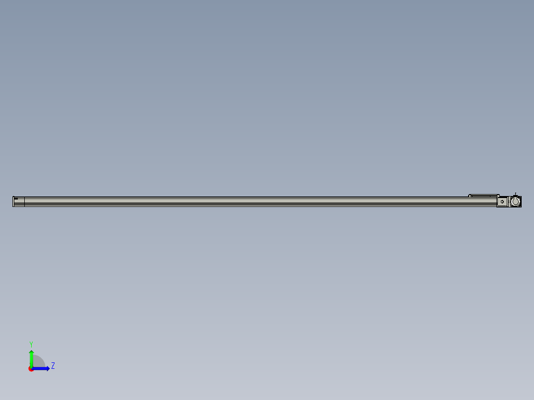 欧规系列-LB8-L75-S3600-BL-ZP75-C3左视图