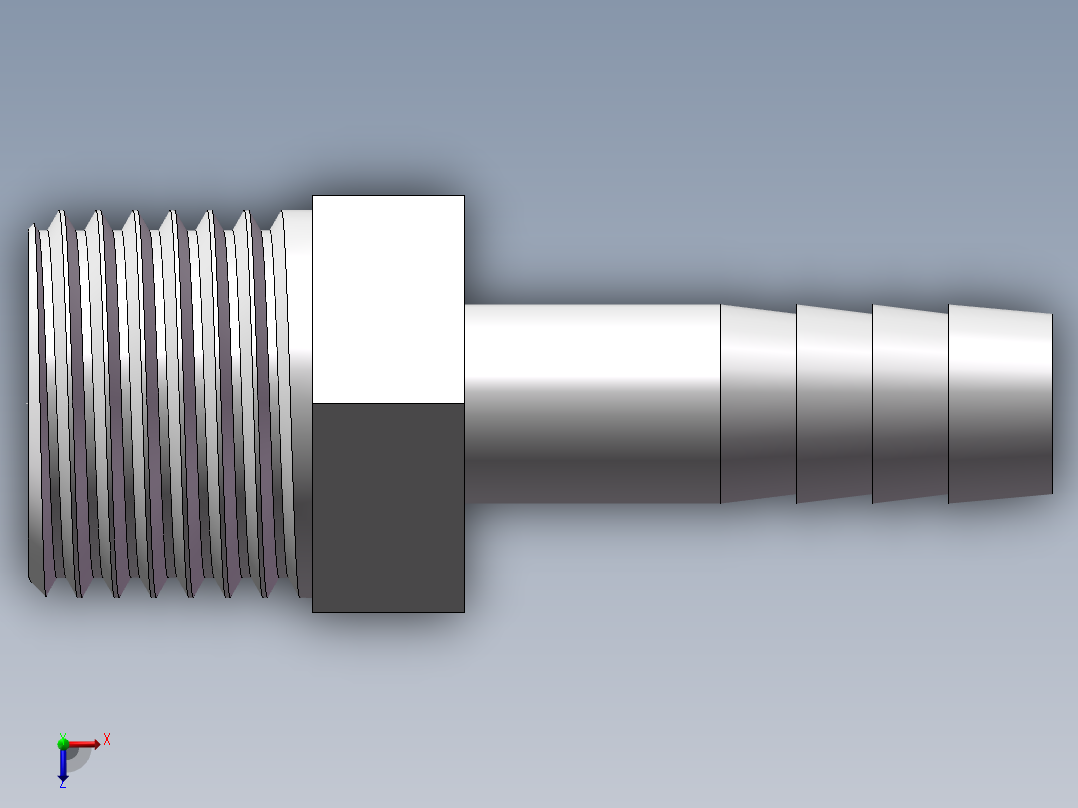 水管接头-有边 [DN15X10.5]俯视图