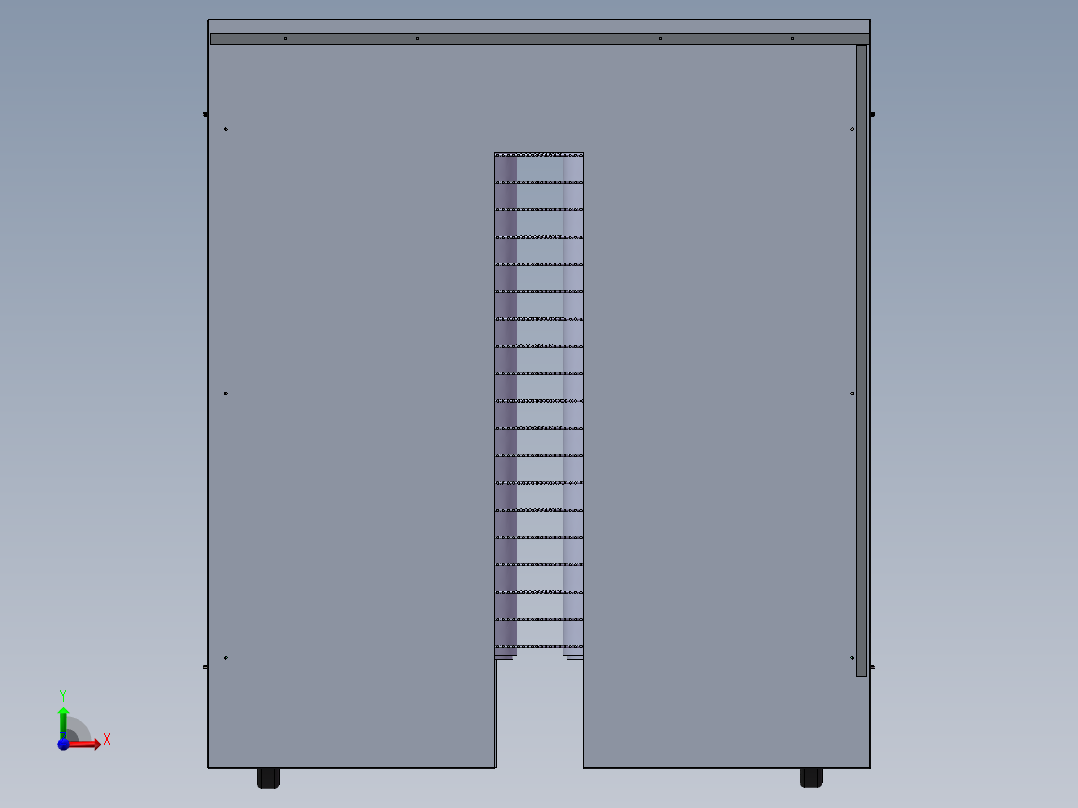 公路隔离护栏清洗车前视图