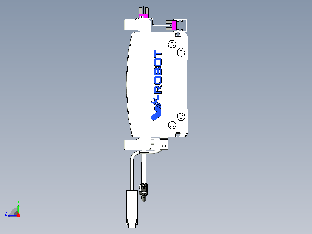 威洛博VL系列直线电机模组-2VL14S3-S450右视图