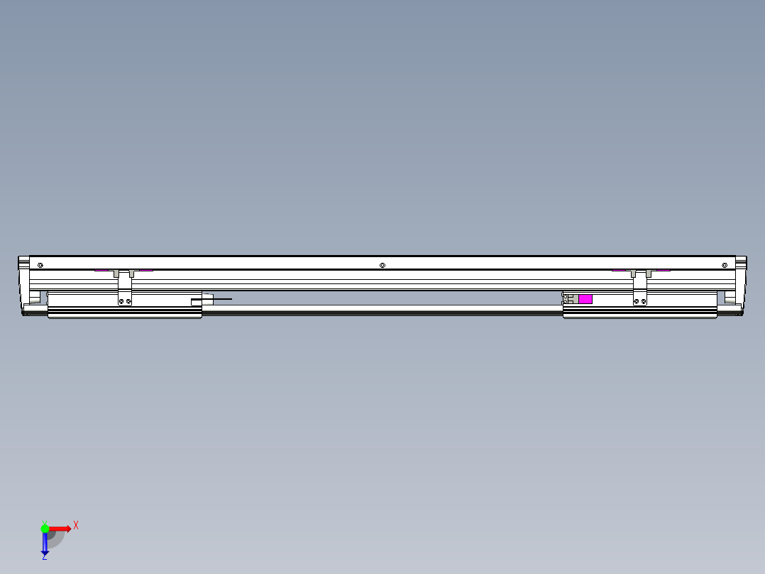 威洛博VL系列直线电机模组-2VL14S3-S450俯视图