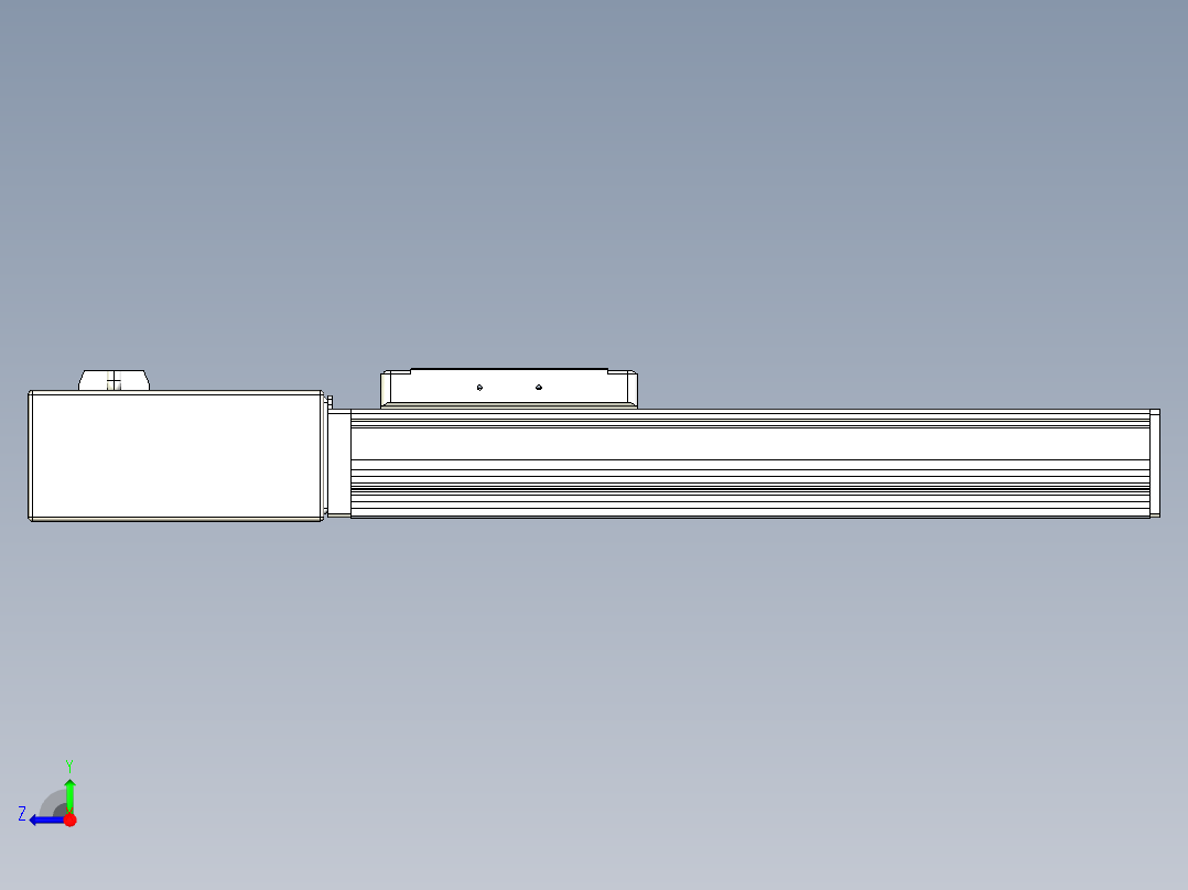 同步带全封闭直线模组TPA-HCB-105D-90-L200-MR-C-P20-N3右视图