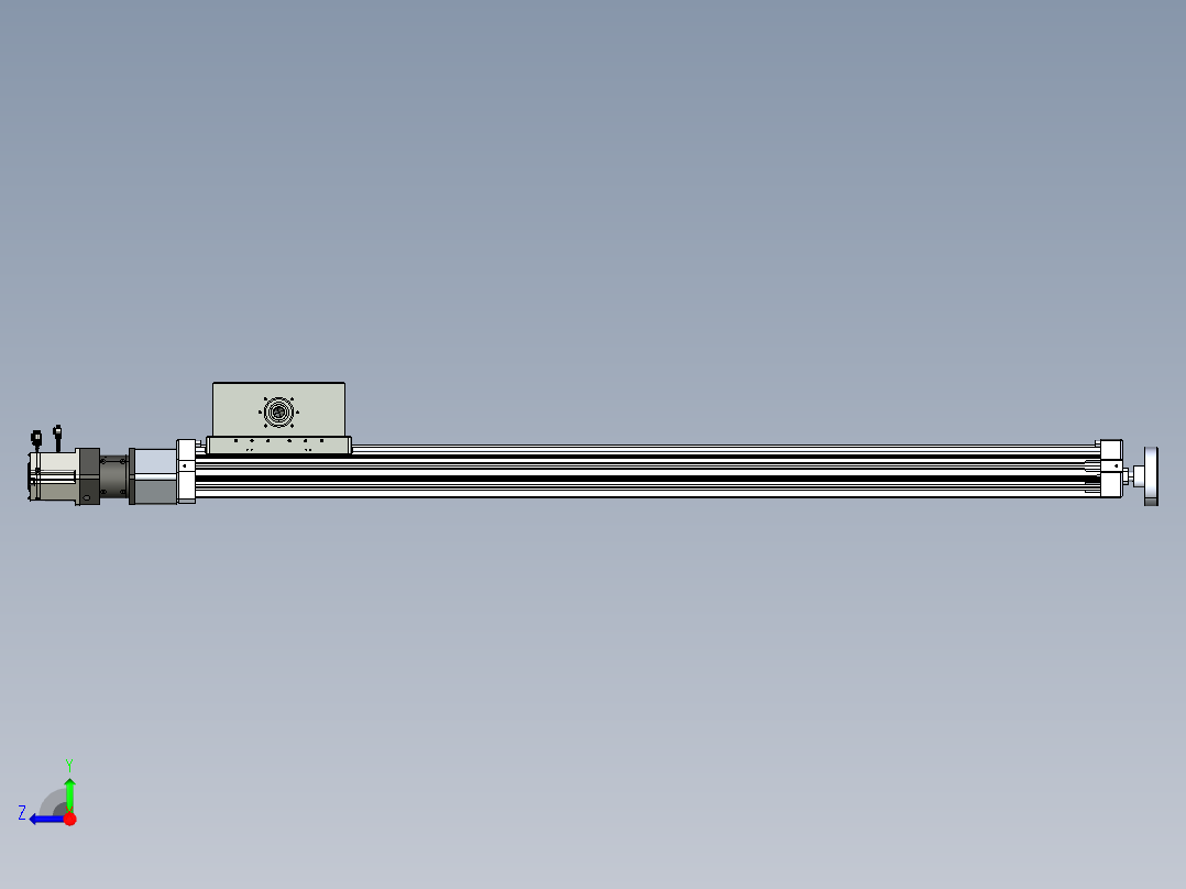 威洛博直线电机模组EB8ZR-L200-S1380-RZP75B5K-ZP755K-MS3右视图