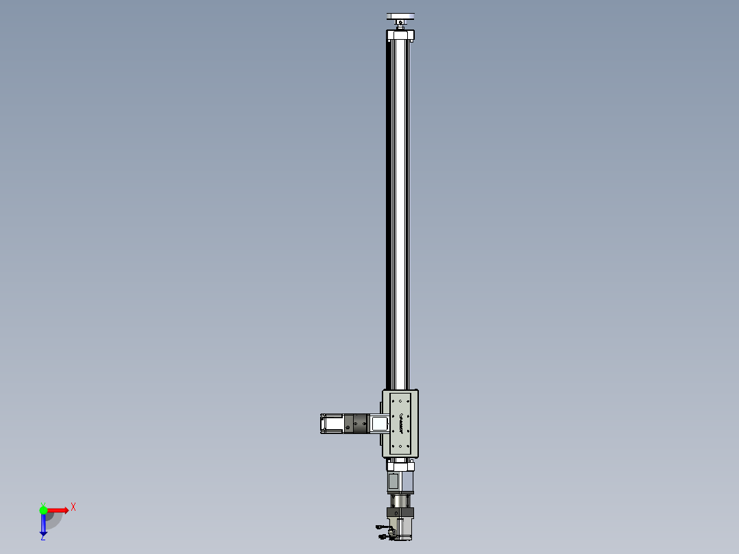 威洛博直线电机模组EB8ZR-L200-S1380-RZP75B5K-ZP755K-MS3俯视图