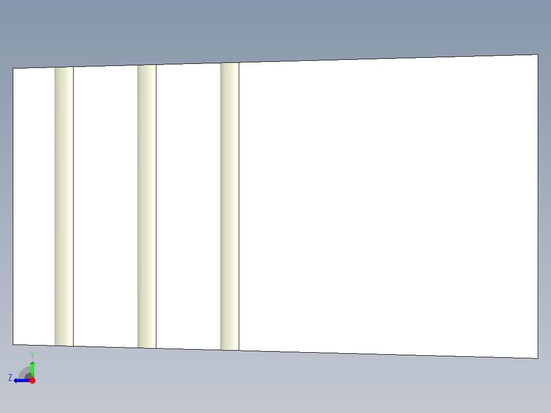 階梯墊塊2349-3D多系列多零件图纸模型右视图
