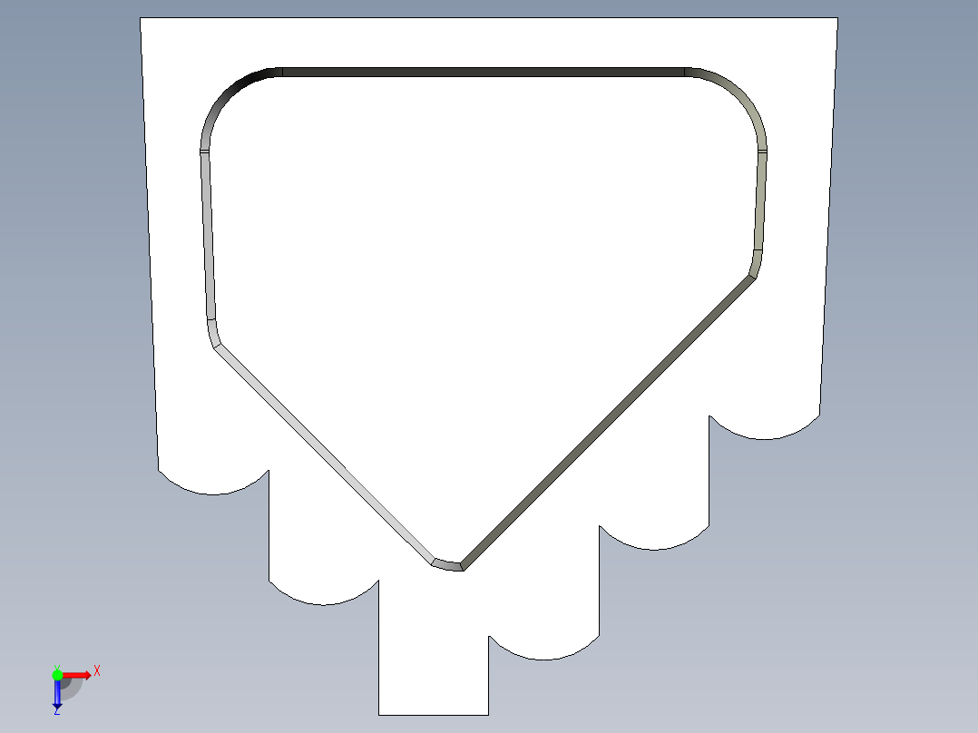 階梯墊塊2349-3D多系列多零件图纸模型俯视图