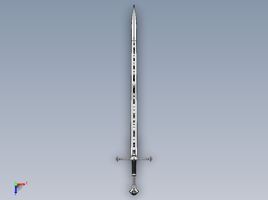 剑、宝剑(10)俯视图