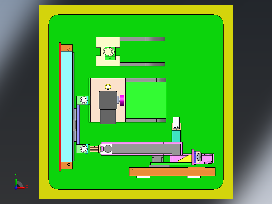 微型开关组装半自动化设备sw17可编辑前视图