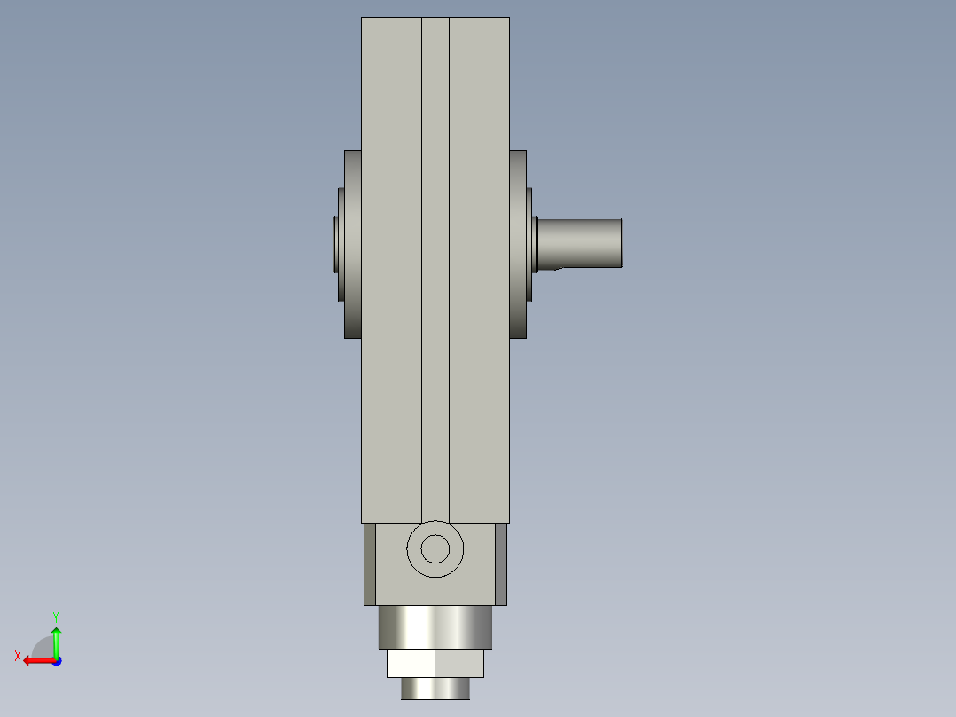 旋转气爪PRC20-180后视图