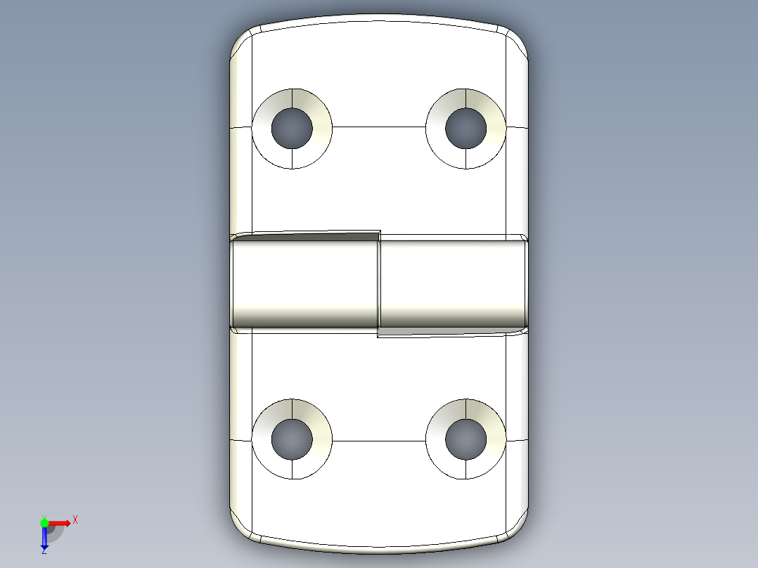 型材-KJN 45-45 DETACHABLE COMBI HINGE RIGHT 095K4545R00俯视图