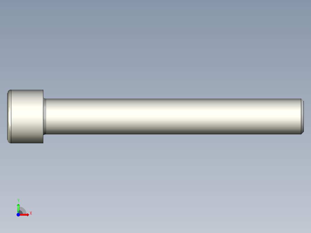 螺钉-DIN_912-M22x160.stp前视图