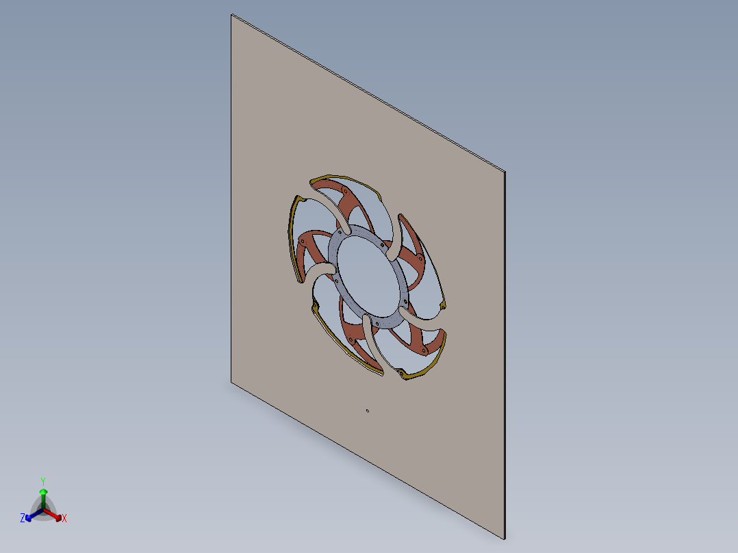 虹膜机构2正等轴测图