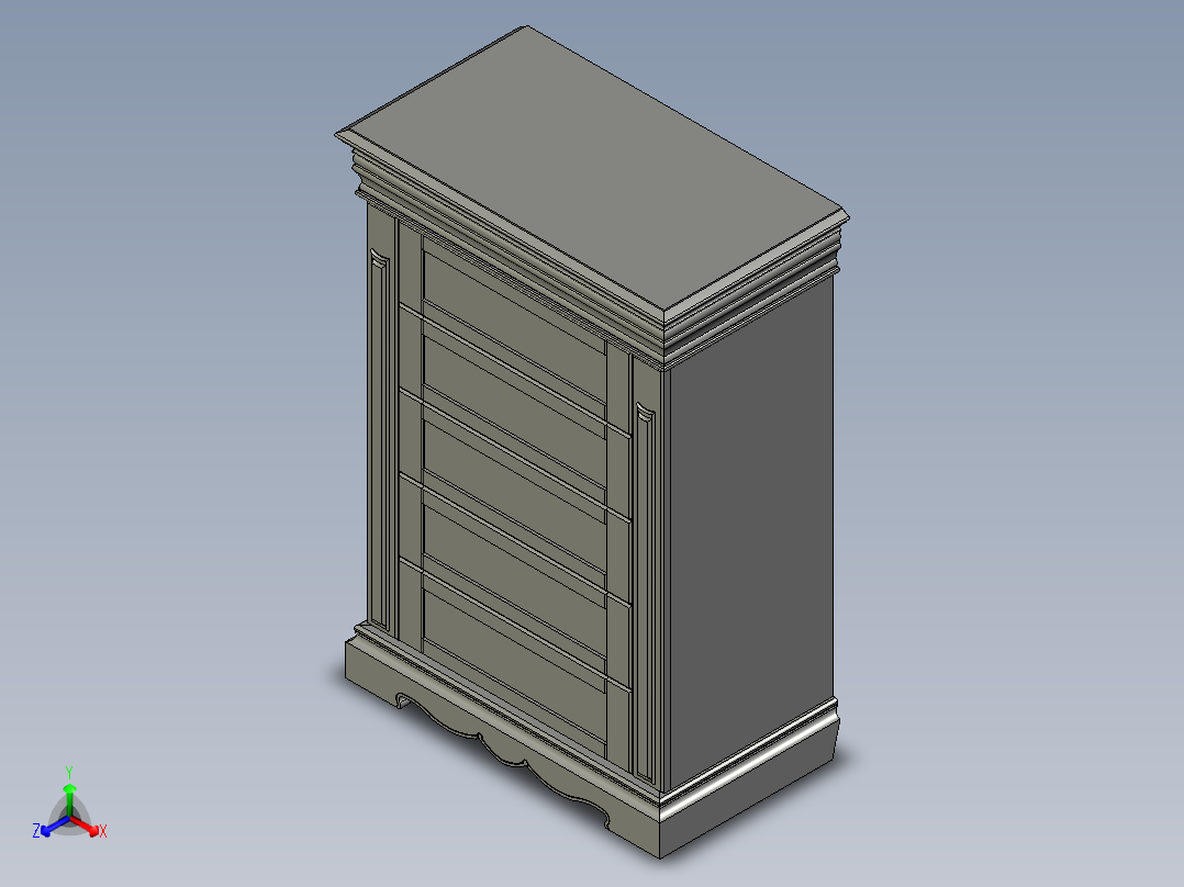 抽屉10正等轴测图