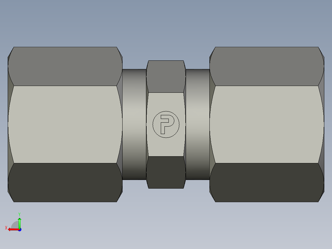卡套式工业通用硬管接头EO Union G08LCF后视图