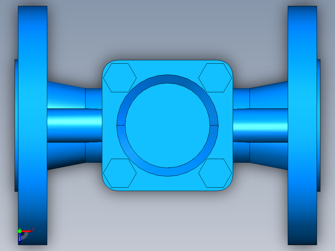 阀门模型-DN32___俯视图