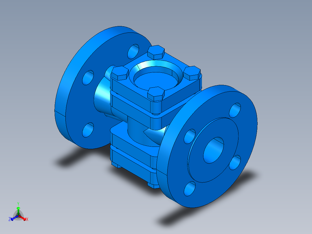 阀门模型-DN32___正等轴测图