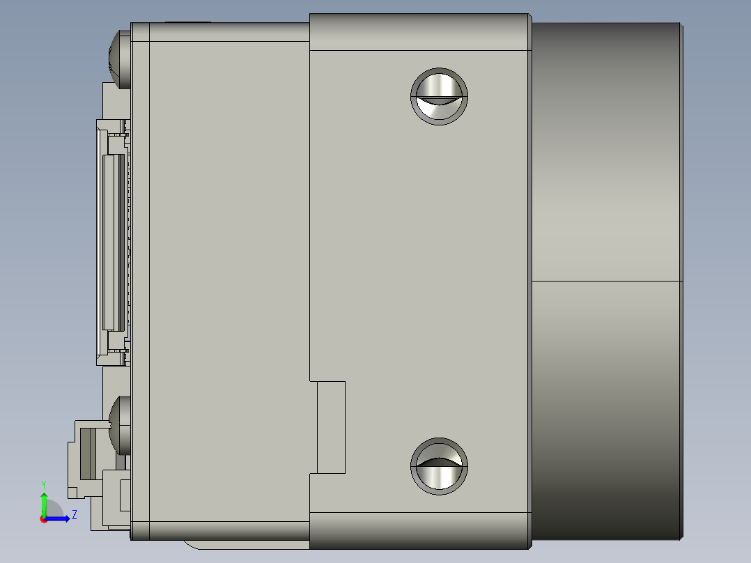 大恒相机镜头Daheng_VEN-U3-FPC_3D_Drawing多系列图纸左视图