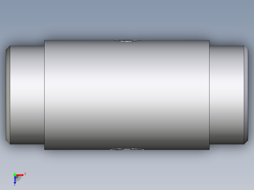 卡套式工业通用硬管接头EO_Weld_bulkhead_fitting_ESV28LX俯视图
