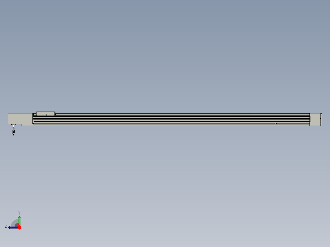 威洛博直线电机模组EB8-L100-S2000-BL-P75-MS3右视图
