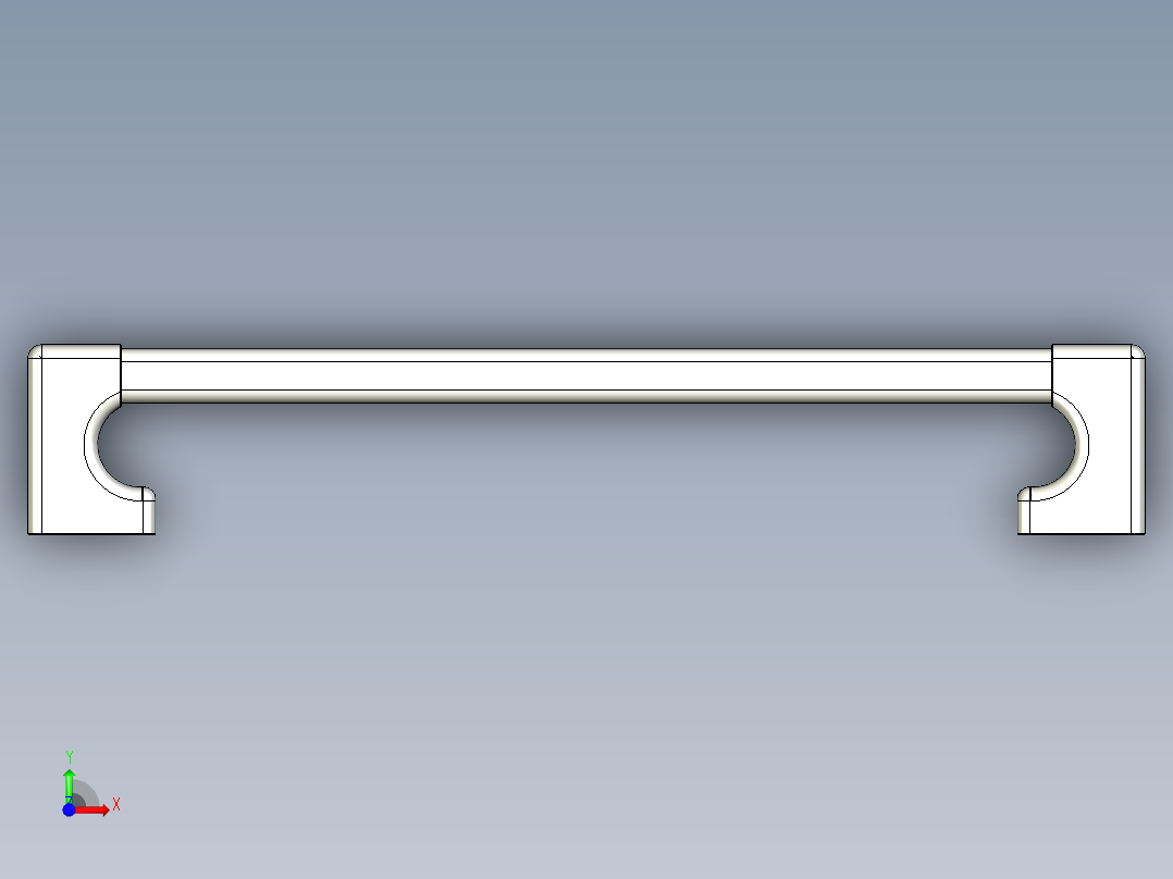 取手(鋁合金)AR-3D多系列多零件图纸模型前视图