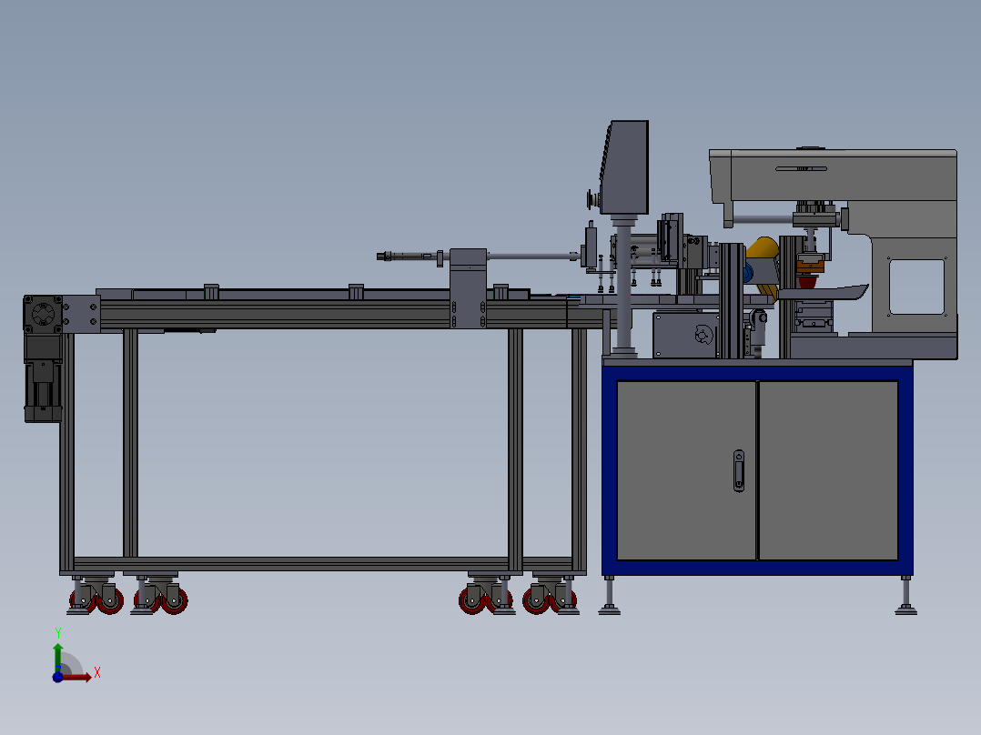 6工位激光打码设备前视图