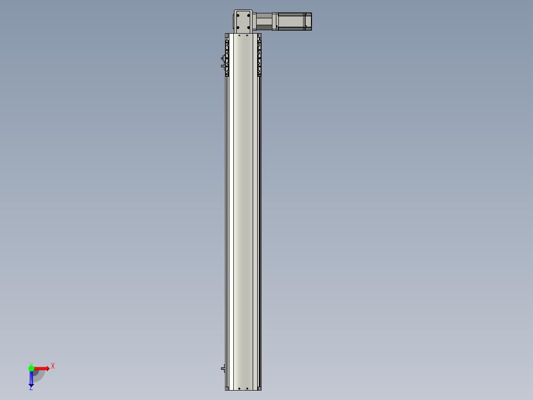 东锦同步带传动-直线滑台模组DH120B-L125-S950-BL-P400W-C3俯视图