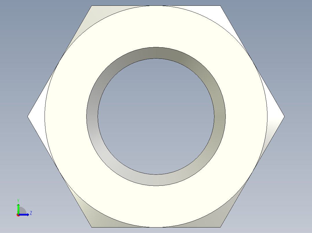 螺母-Nut_M10-4-16-30-30.stp左视图