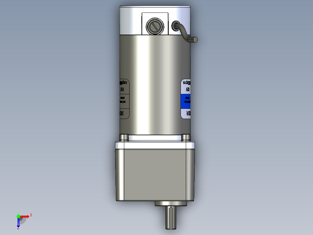 齿轮马达DC汽车松冈08SGN 12V 120W俯视图
