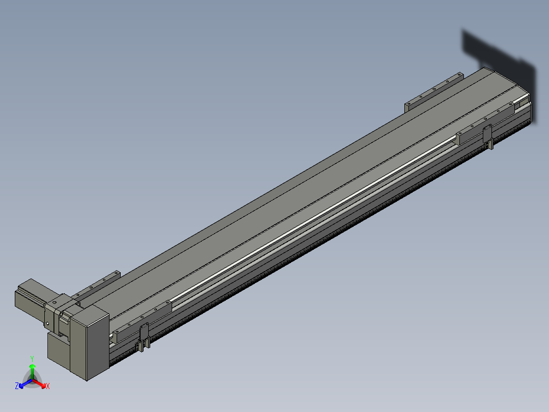 直线模组LHB21-L40-S1400-RU设计图纸