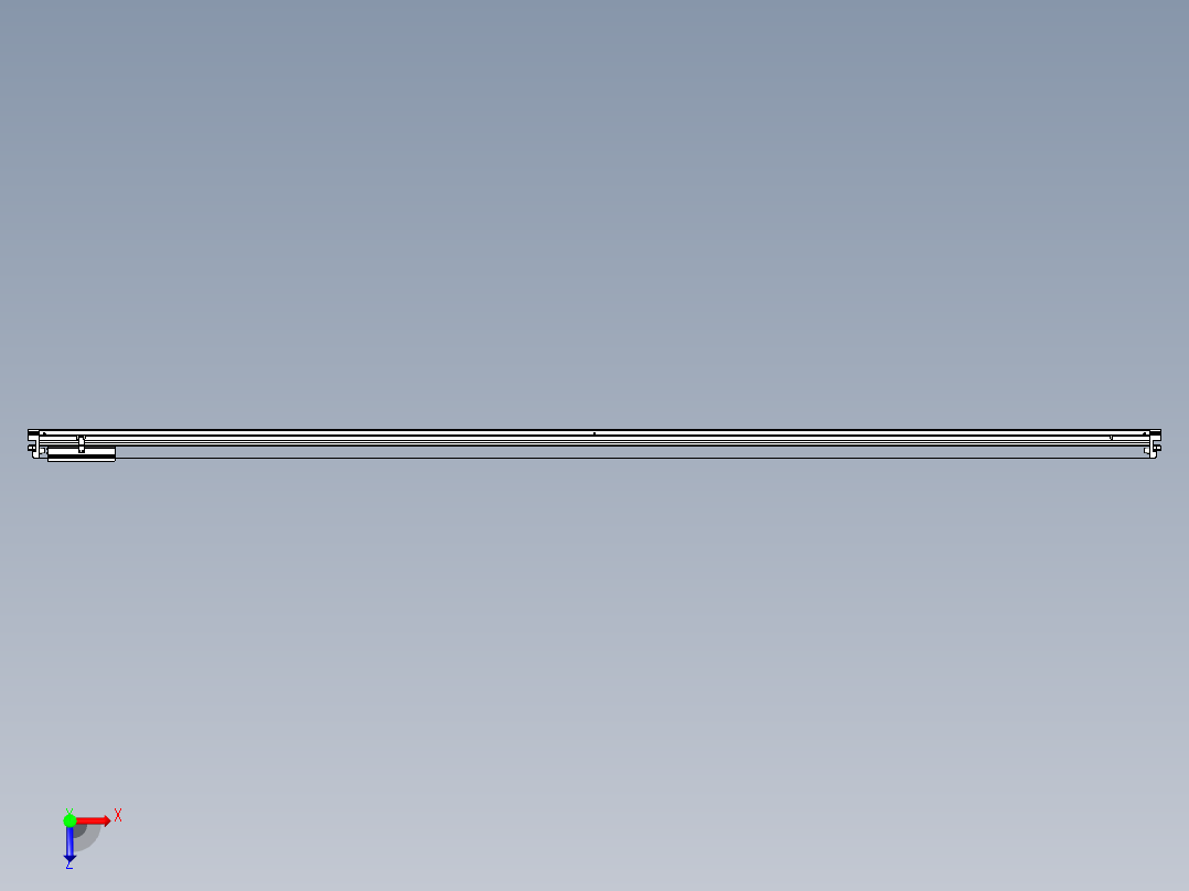 威洛博VL系列直线电机模组-VL22H3-S3200俯视图