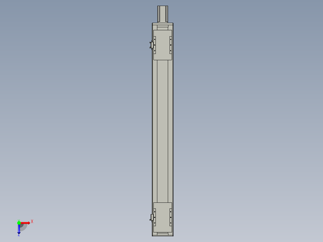 直线模组WG-LHC12-S950-M设计图纸俯视图