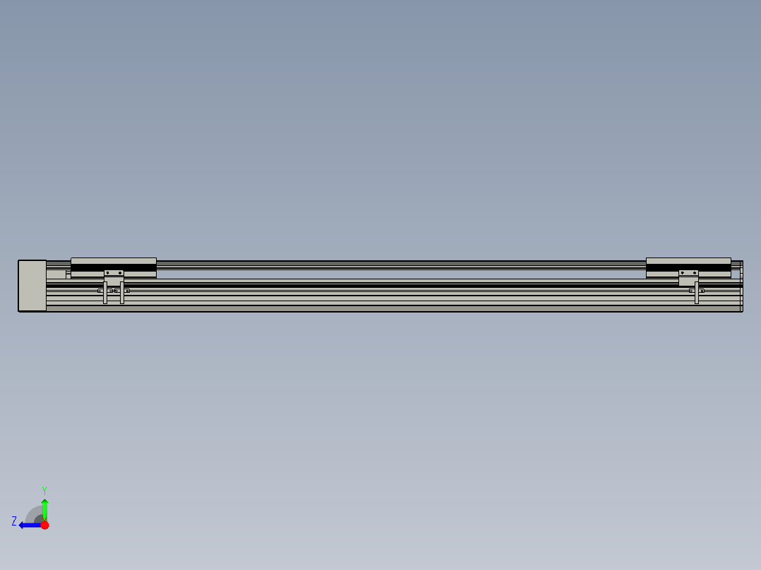 直线模组LHA170-S1000-R设计图纸右视图
