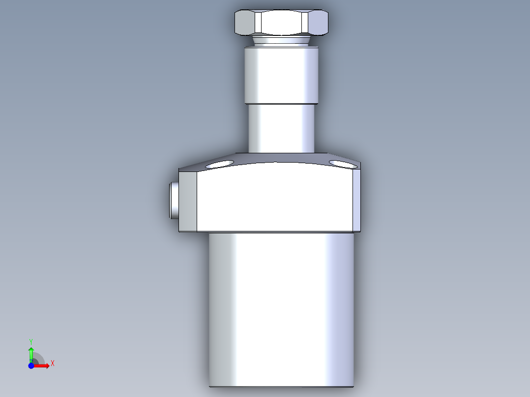 KOSMEKLHA0550-CL-Y60多系列多零件图纸模型前视图