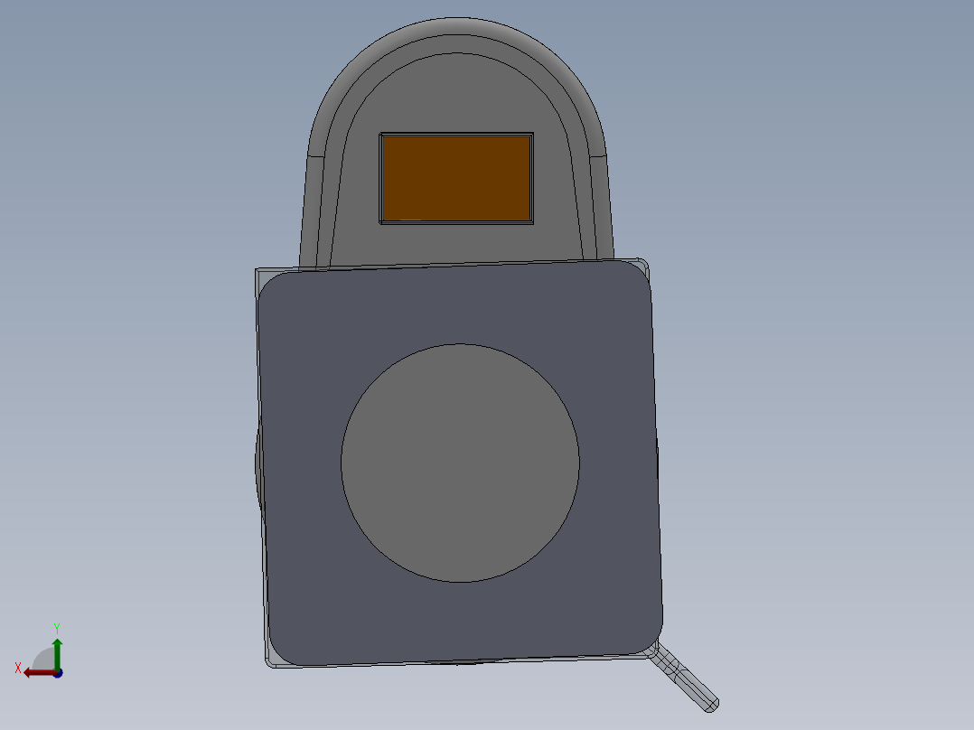 基于单片机的厨房垃圾粉碎机搅拌机后视图