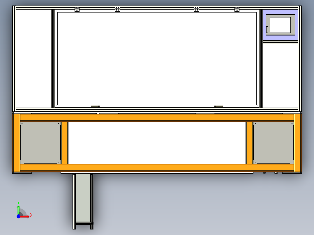 机器人展示设备前视图