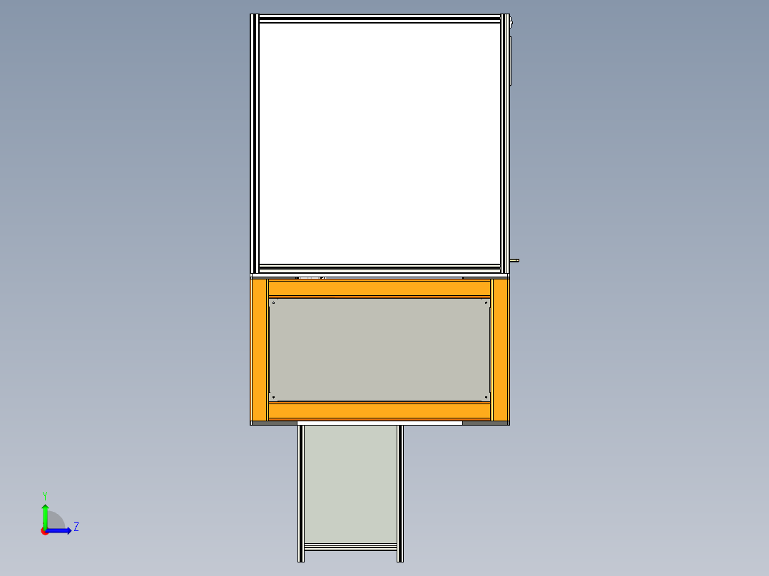 机器人展示设备左视图