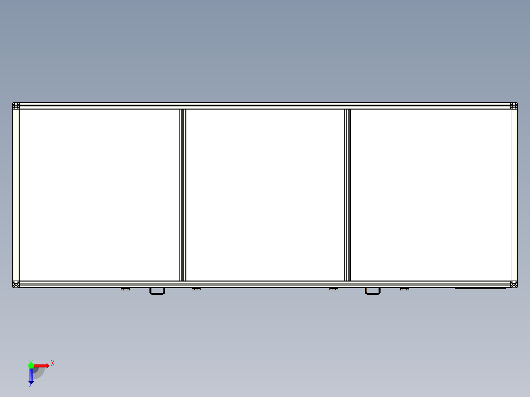 机器人展示设备俯视图