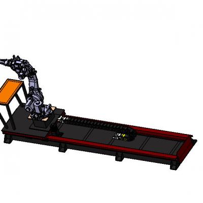 机器人行走轴和安川 自动化设备3D图纸3D模型