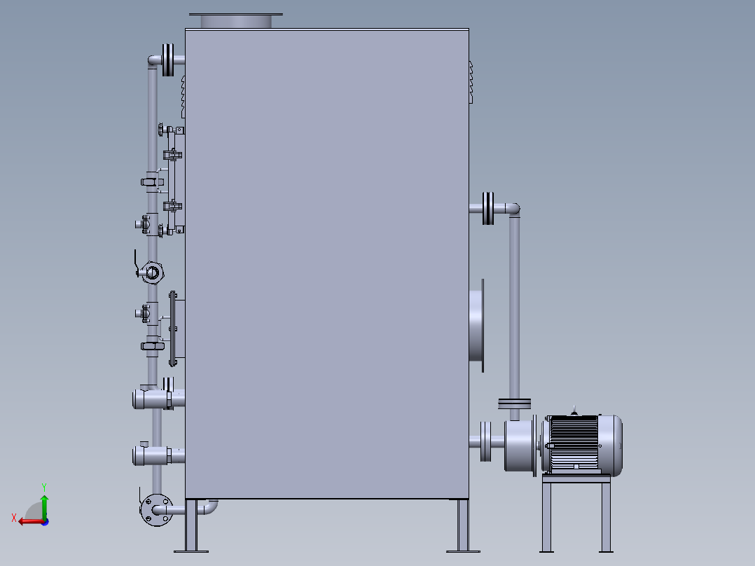 HQSZ-3D-00等离子设备（sw20可编辑+工程图+bom）后视图