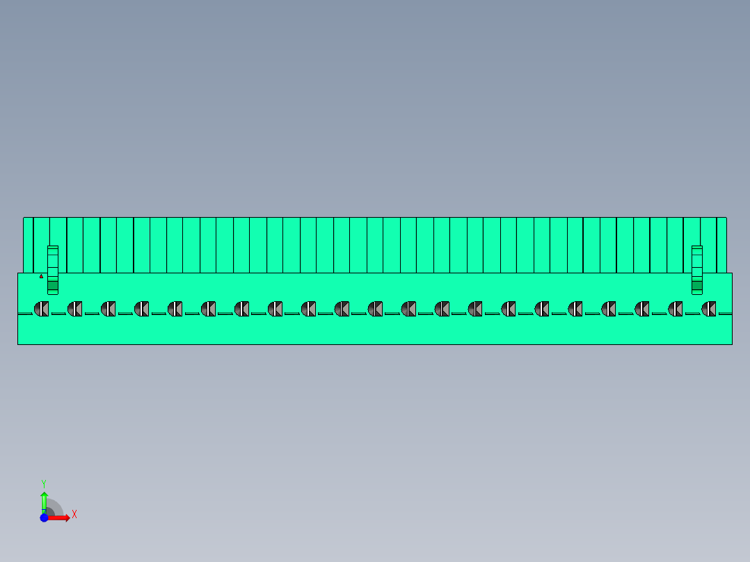 DEGSON 2EDG 系列 5.0mm 可插拔接线端子组-2EDGA-5.0-21P-14-00AH前视图