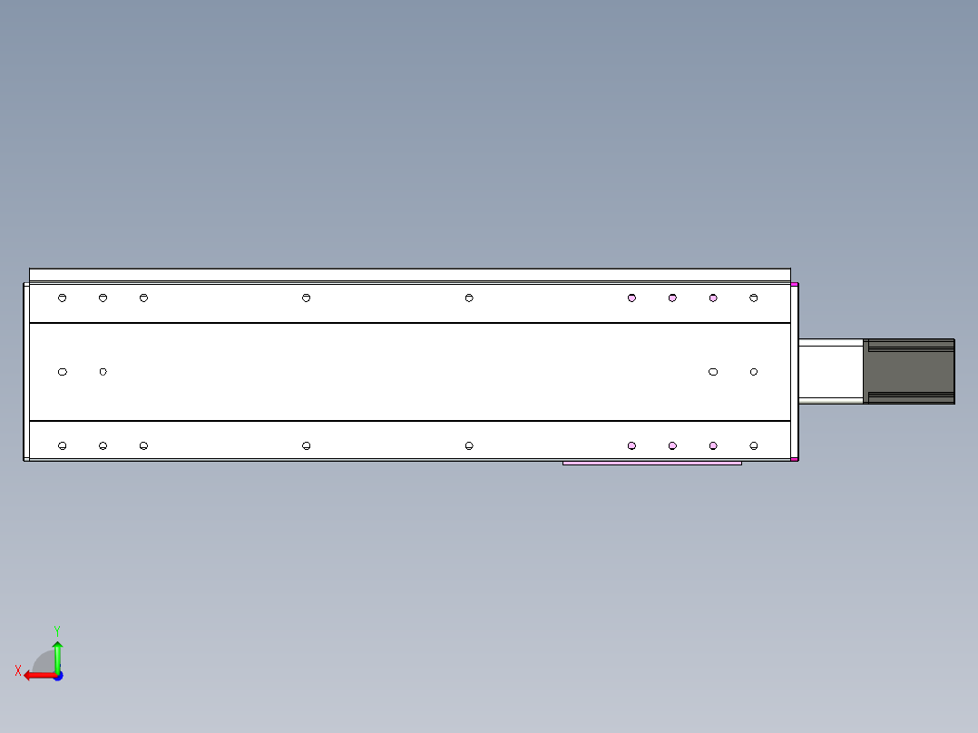 VF丝杆传动-一般环境VF22-L20-C-S600-BC-P75-C4后视图