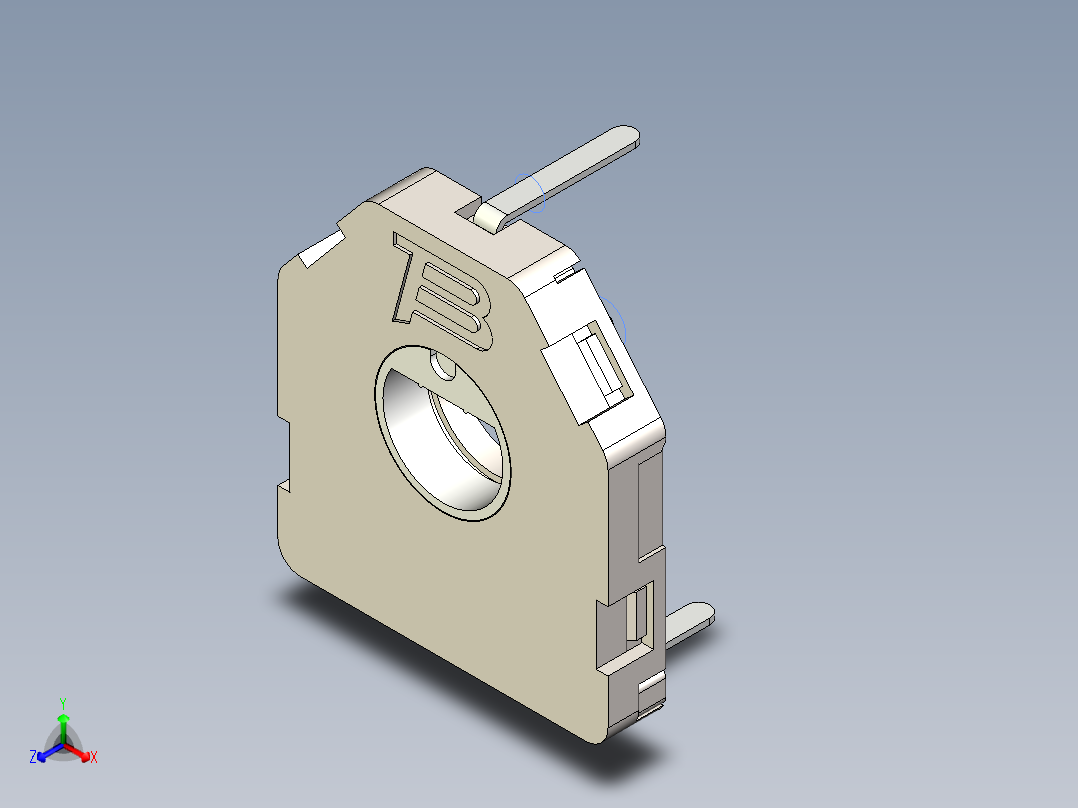 无源元件封装-3382H正等轴测图
