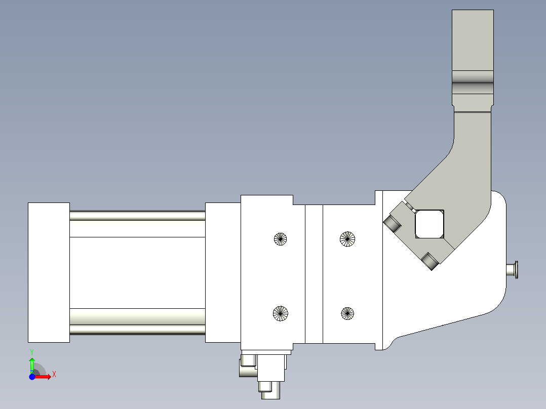 德克斯TUNKERS气缸数模V_50_1_A10_T12_135_GRAD_TUENKERS前视图