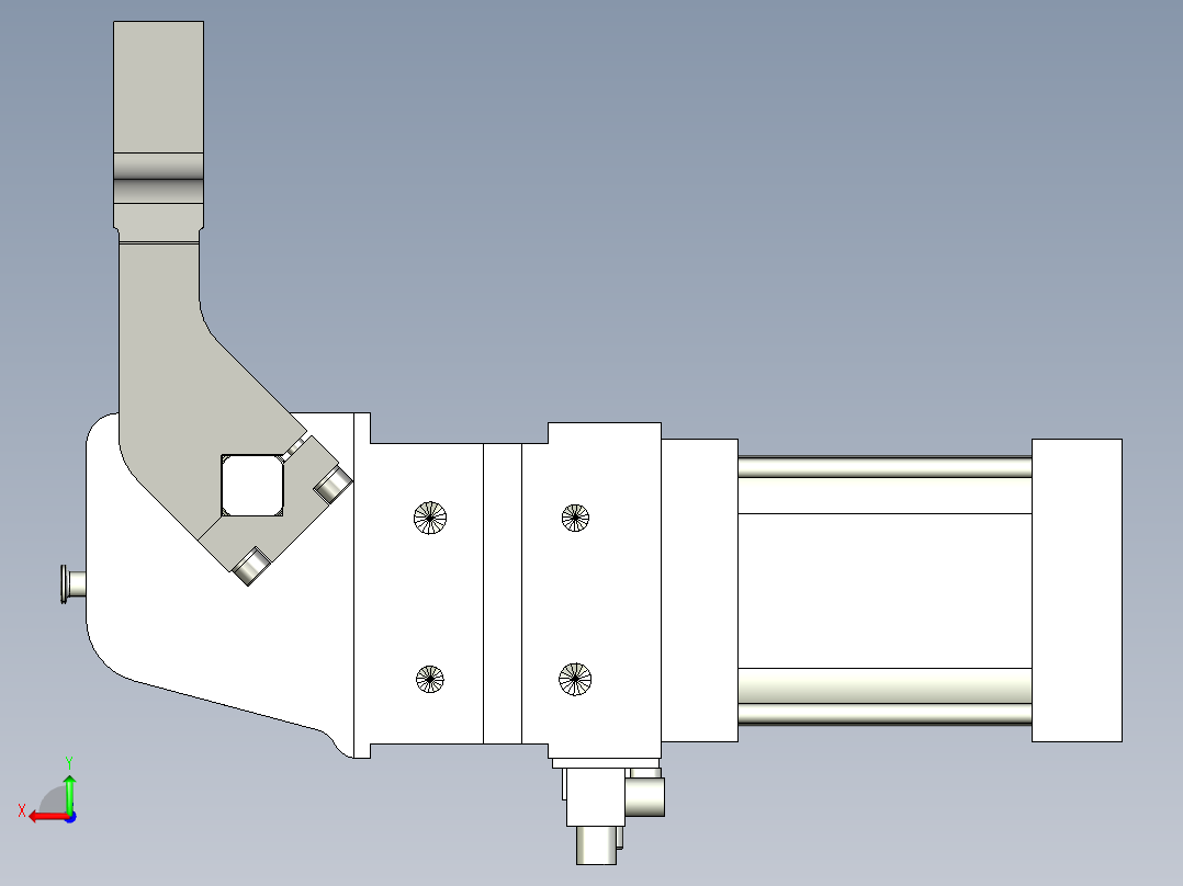 德克斯TUNKERS气缸数模V_50_1_A10_T12_135_GRAD_TUENKERS后视图