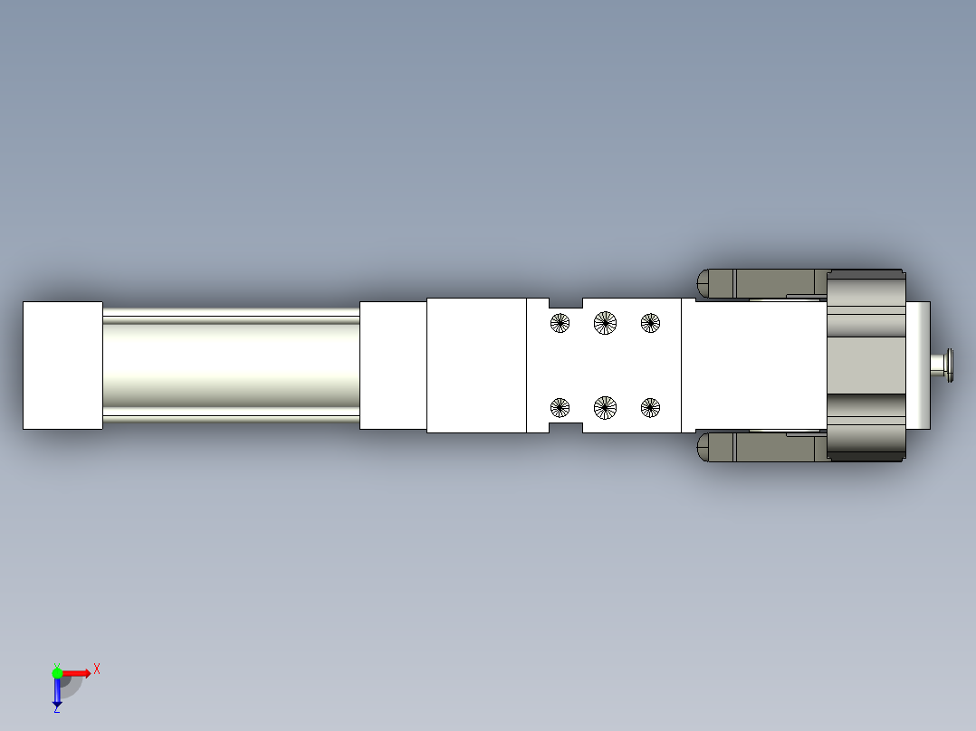 德克斯TUNKERS气缸数模V_50_1_A10_T12_135_GRAD_TUENKERS俯视图