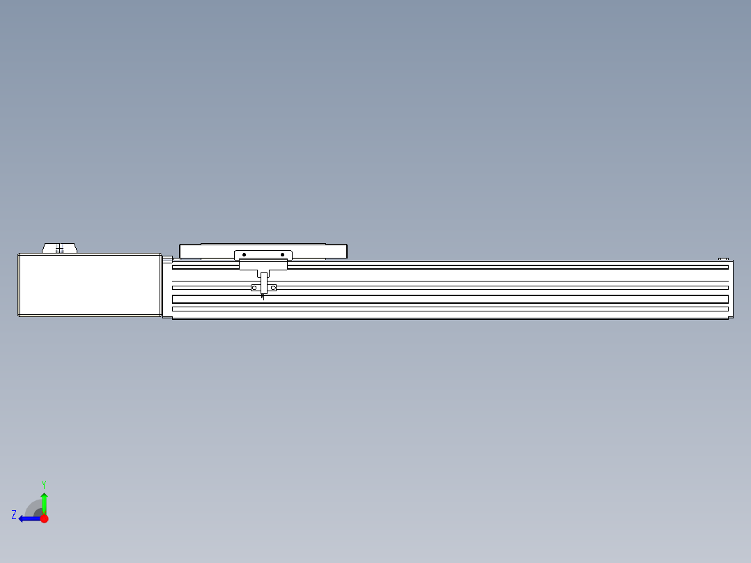 同步带全封闭直线模组TPA-HCB-120D-90-L350-MR-C-P40-N3右视图
